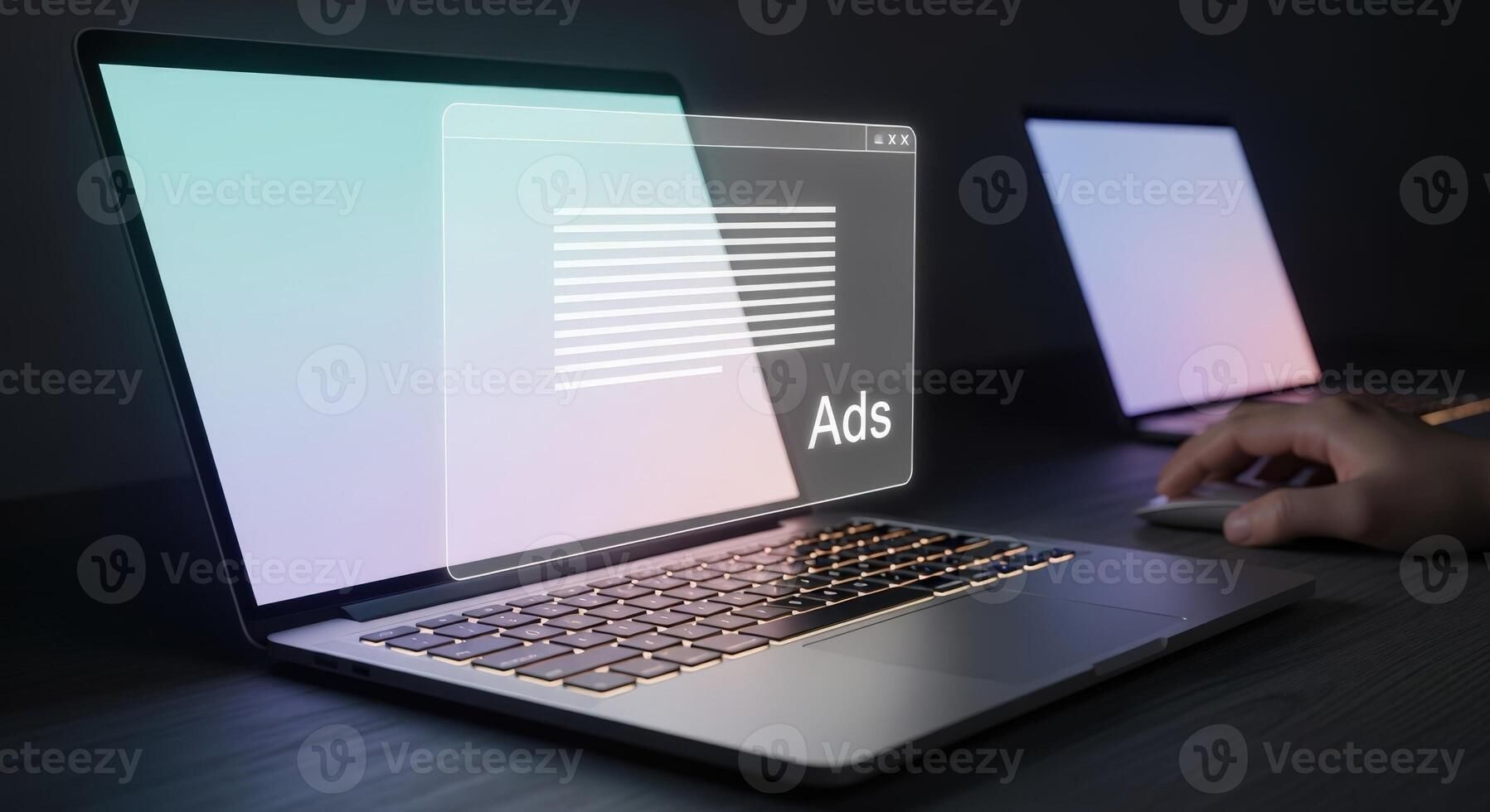 Performance marketing campaign analytics on laptop